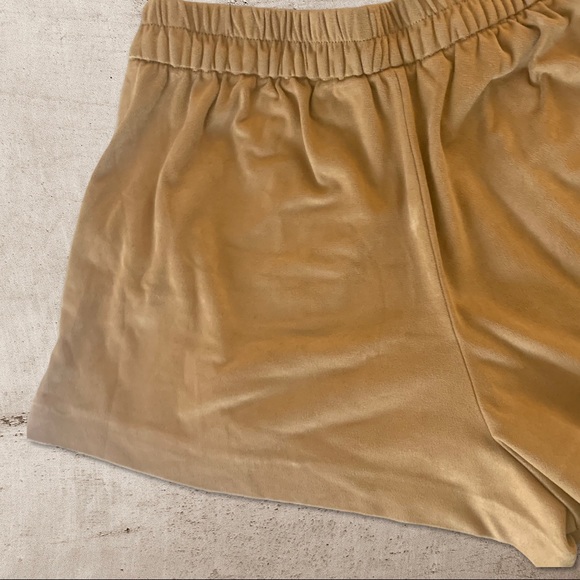 Zara Trafaluc Western Boho Faux Suede Brown Shorts - Picture 5 of 12